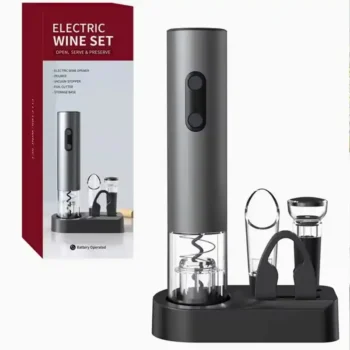 Automatic Electric Wine Opener – Battery-Operated Corkscrew
