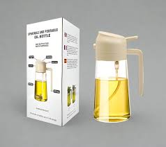 Pourable and Sprayable Oil Jar – Dual-Function Oil Dispenser